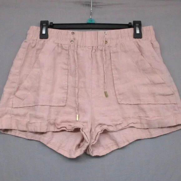 Guess Bermuda Shorts Salmon Pink Women Size | S - Picture 1 of 9
